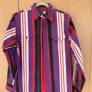vintage WRANGLER long sleeve button up shirt